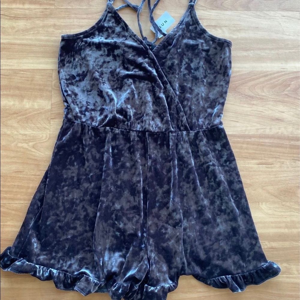 NWT Suede Romper from Pacsun